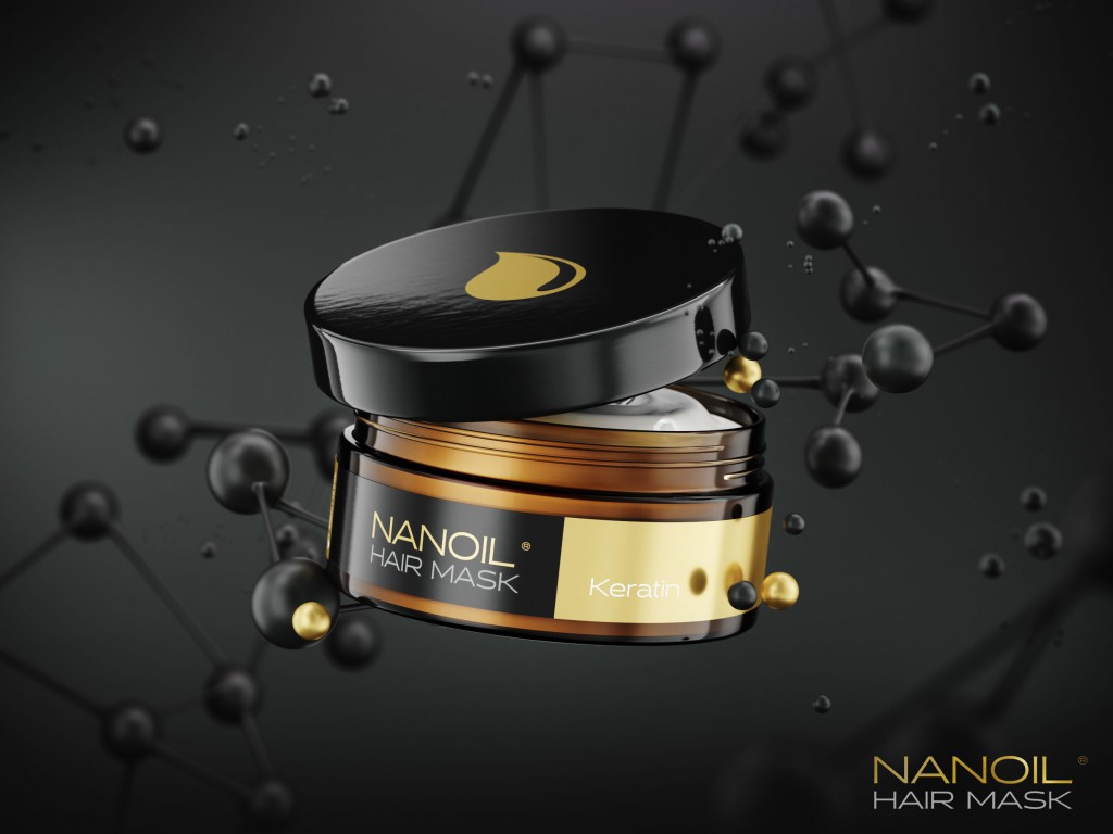 Nanoil keratin mask for hair